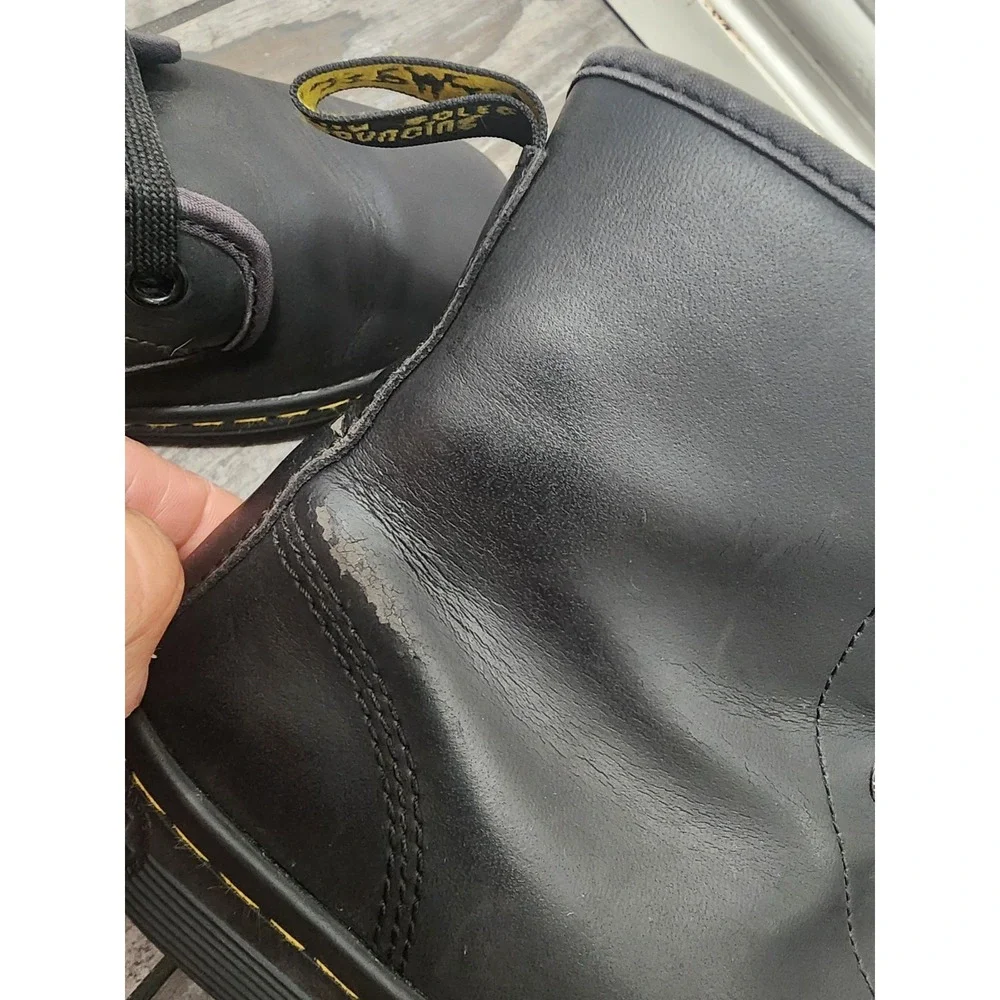 Dr. Martens Women Sheridan Black Leather Lightweight Boots AW004 Sz 7